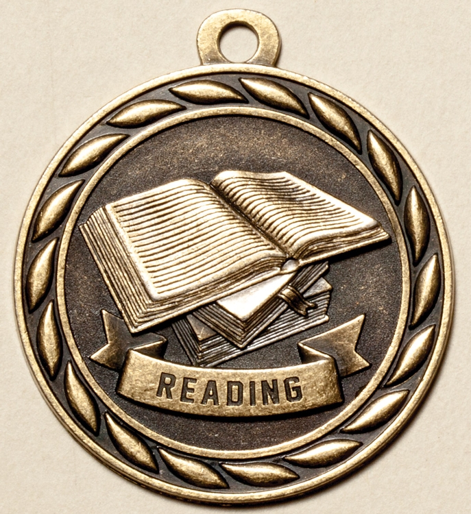 Reading Medal, 2" 2