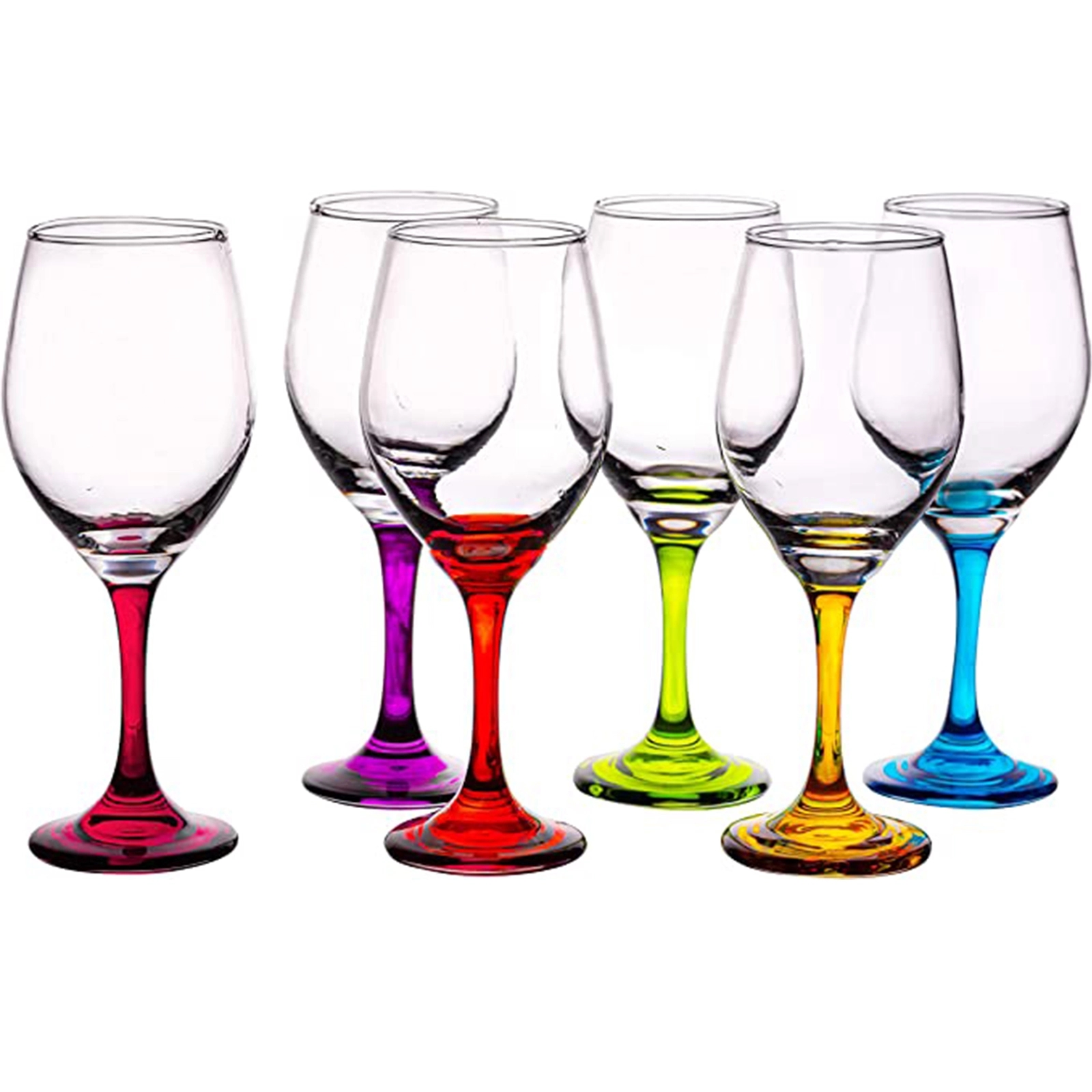 Trinkware Colored Stem Wine Glasses 3