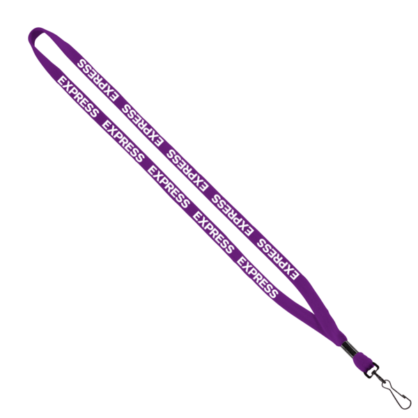 1/2" Cotton Lanyard with Metal Crimp & Swivel Snap Hook 11
