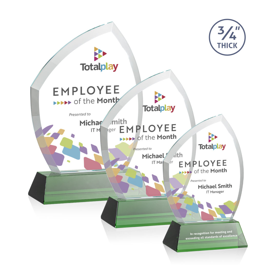 Daltry VividPrint™ Award on Newhaven Base - Green 8