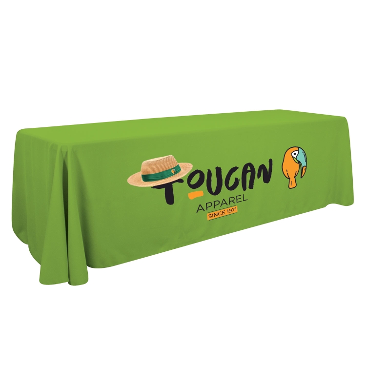8' Standard Table Throw (Full-Color Front Only) 24