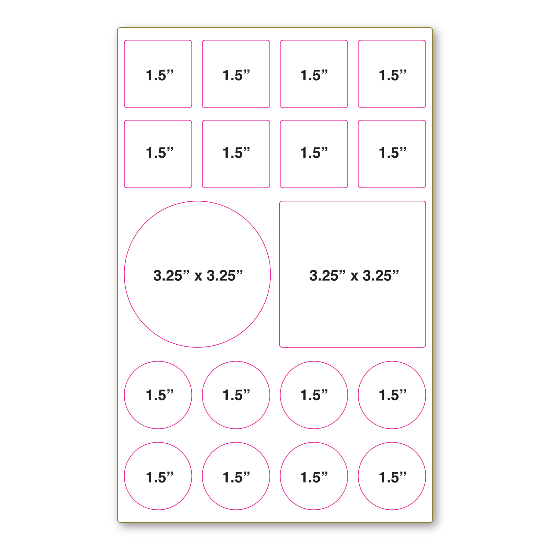 Repositionable Decal Sticker Sheet 7" x 11" - 4 Mil 6