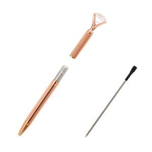 Twisted Action Metal Pen With Diamond 16