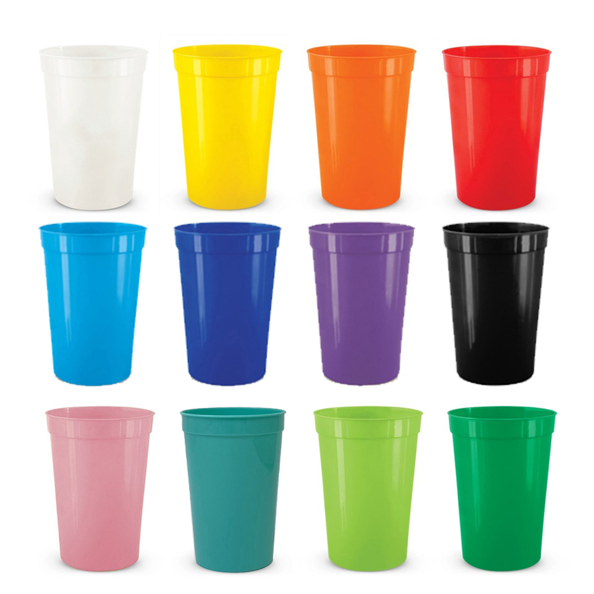 16 oz Vintage Reusable Plastic Stadium Cups 2