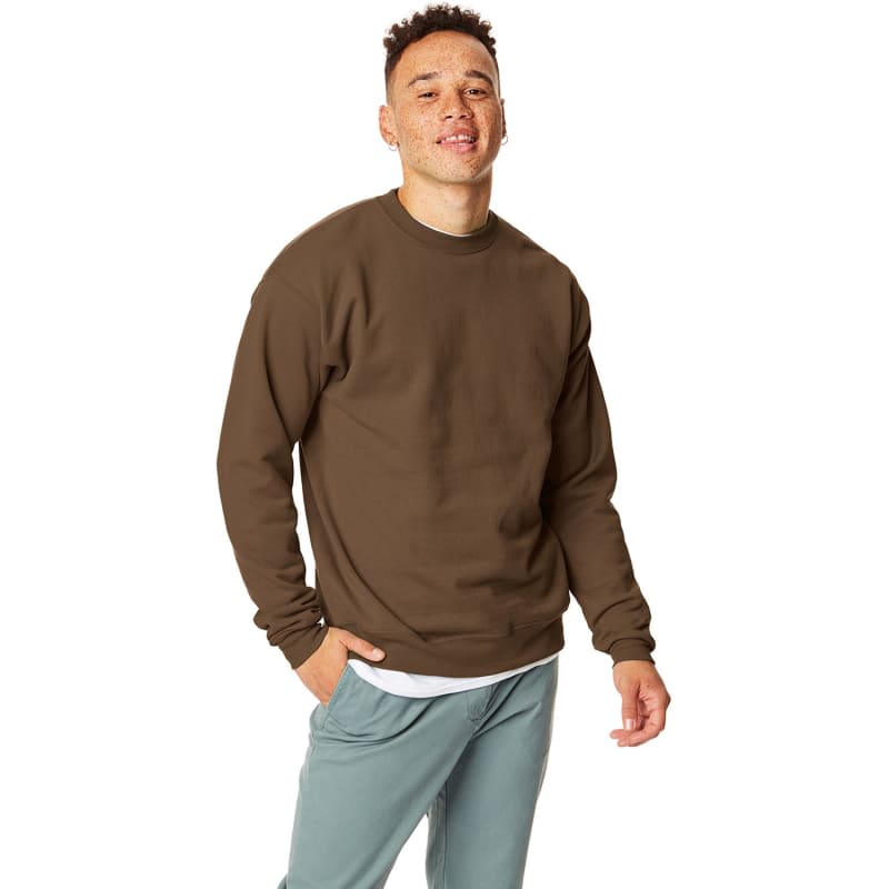 Hanes 7.8 Oz. ComfortBlend® EcoSmart® 50/50 Fleece Crew, custom hoodie or sweatshirt with logo imprint 4