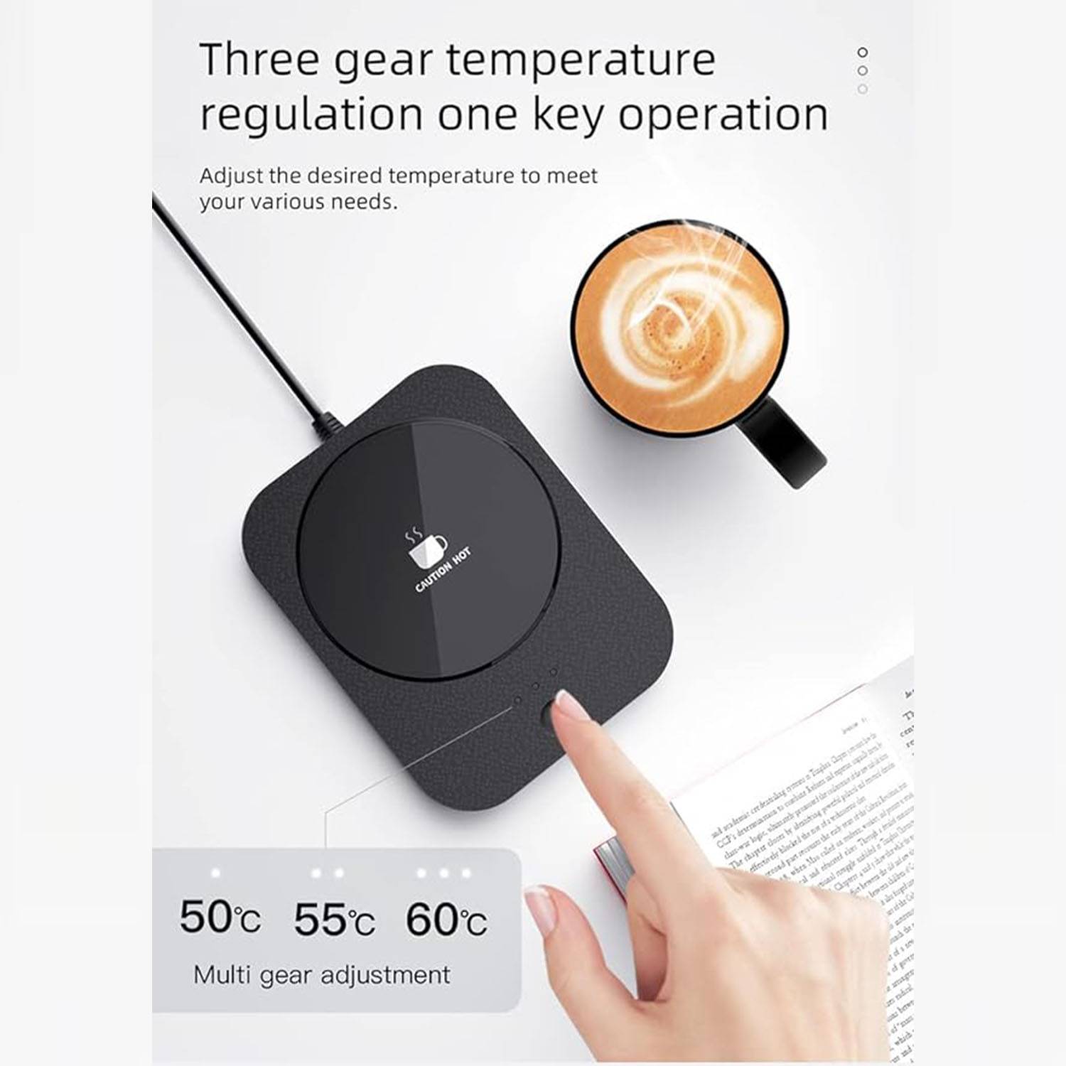 Custom Electric Self Heated Plate CoffeeMug Warmer 1