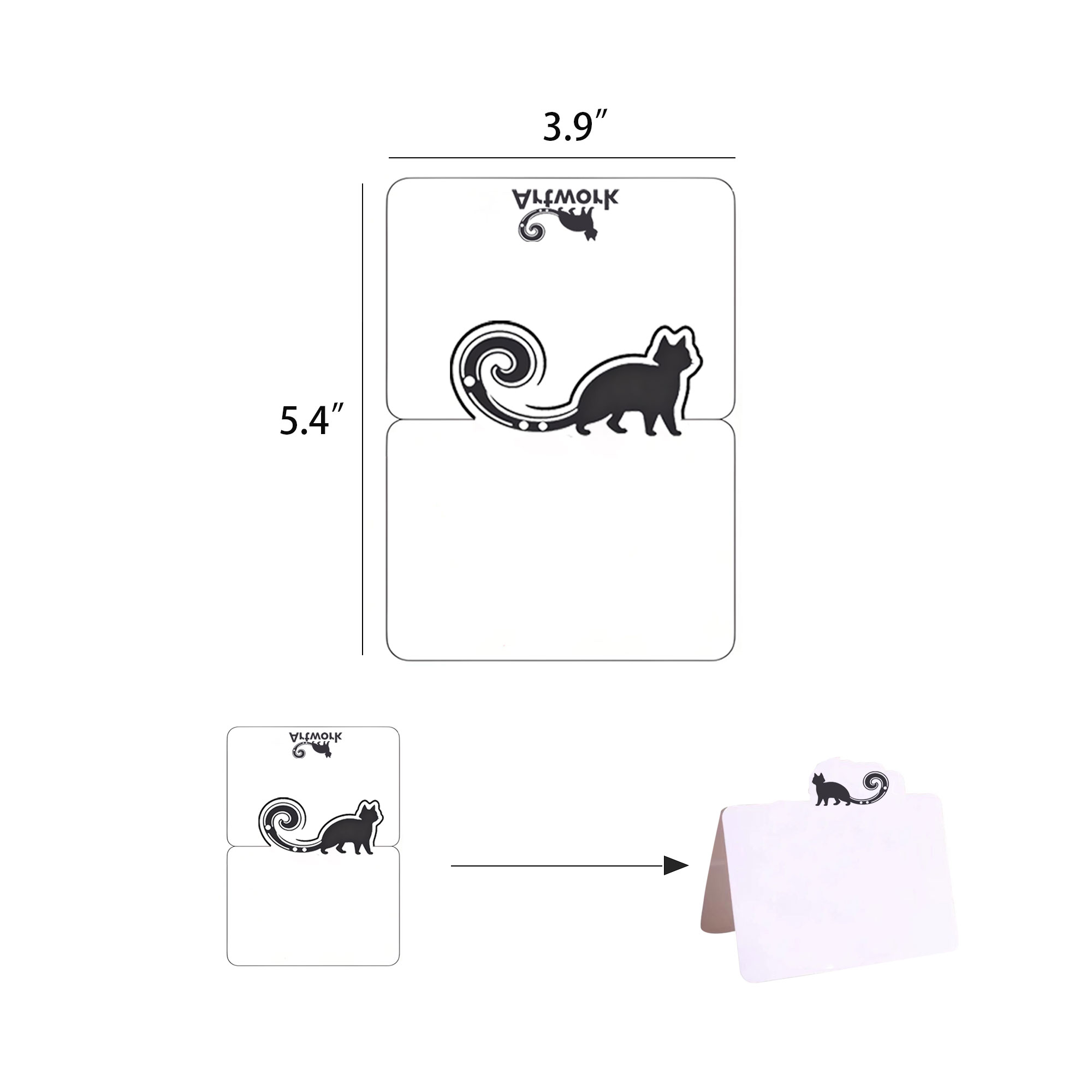 Shaped Folding Greeting Card 2