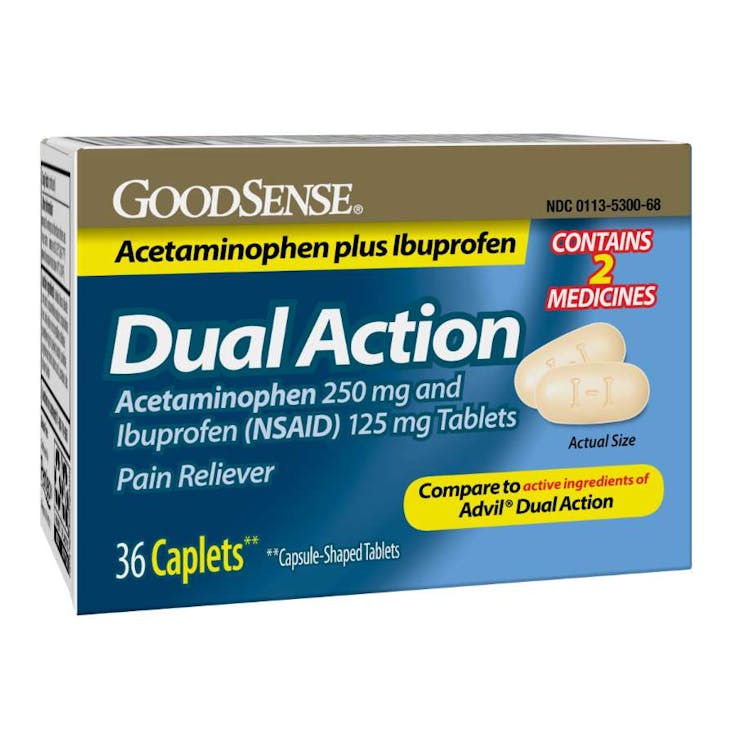 GoodSense Dual Action Acetaminophen and Ibuprofen Caplets 2