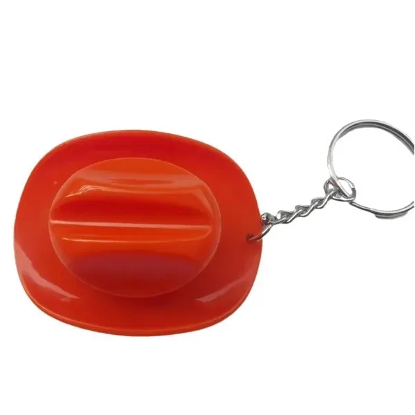Plastic Cowboy Hat Bottle Opener Keychain 5