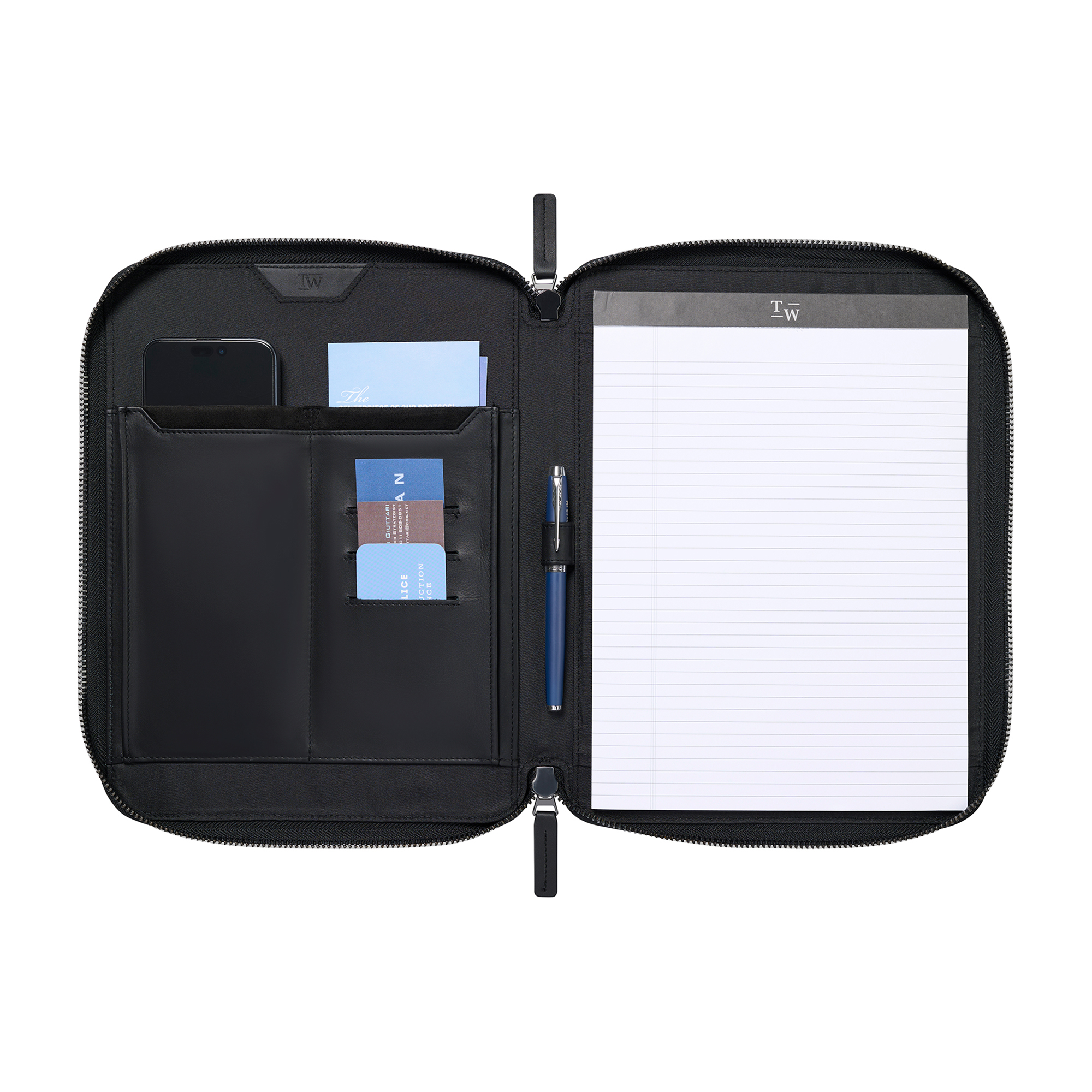 Travis & Wells® Envoy Executive Zipper Close Padfolio 16