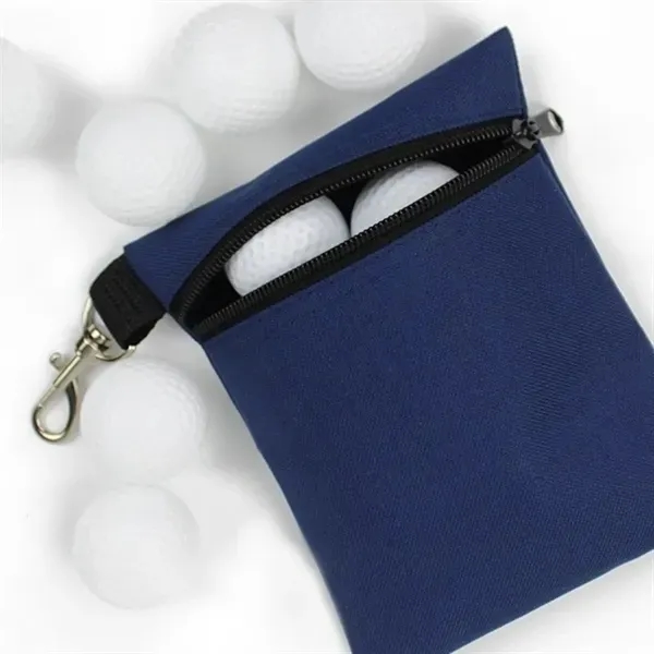 Tee Bag Holder with Metal Lobster Claw Clip - Golf Accessory 1