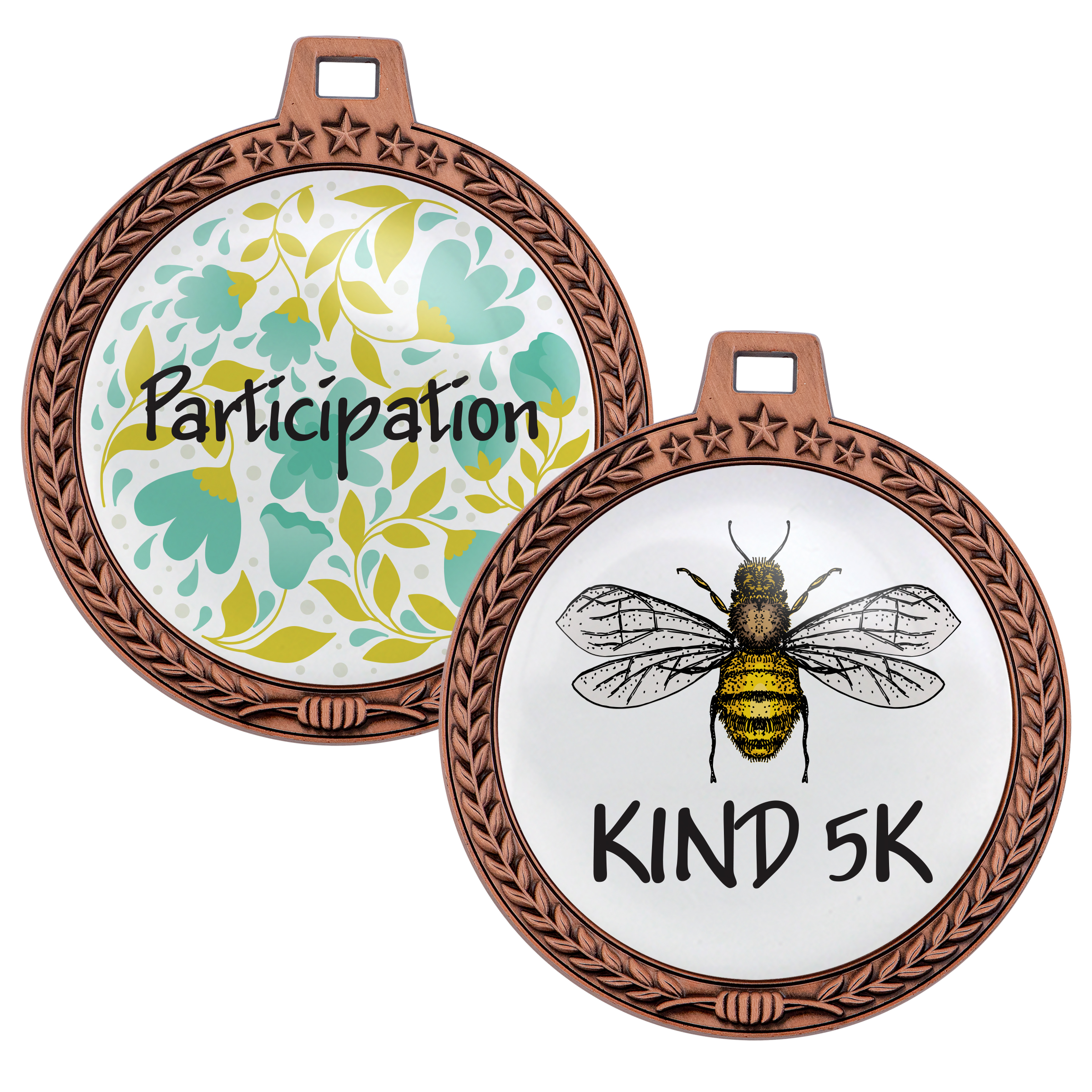 3" Speed Medal Wreath Border (2-Sided) 10