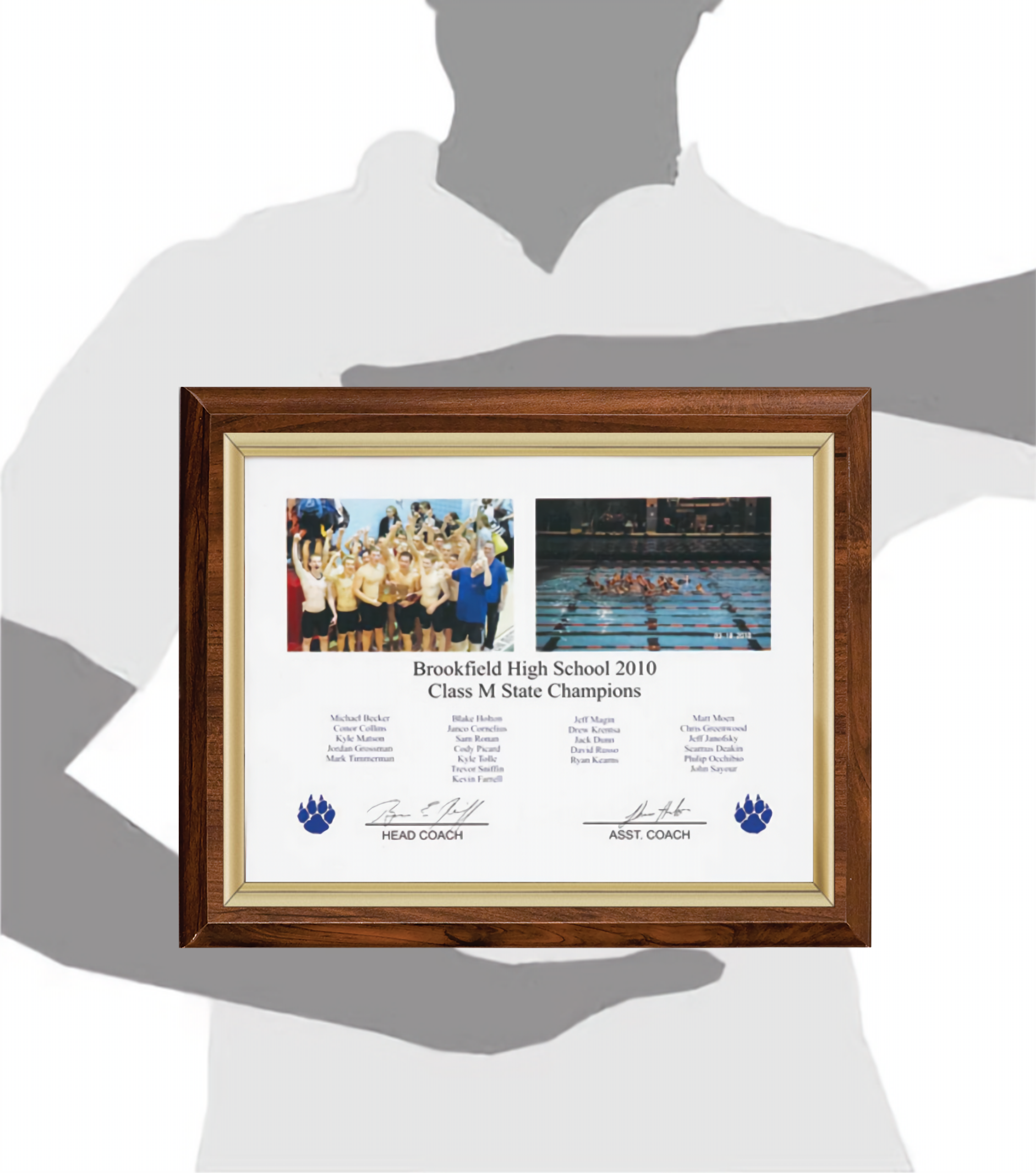 Cherry Finish Certificate Plaque 6
