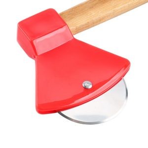 Axe Shaped Pizza Cutter Sharp Stainless Steel Blade 9