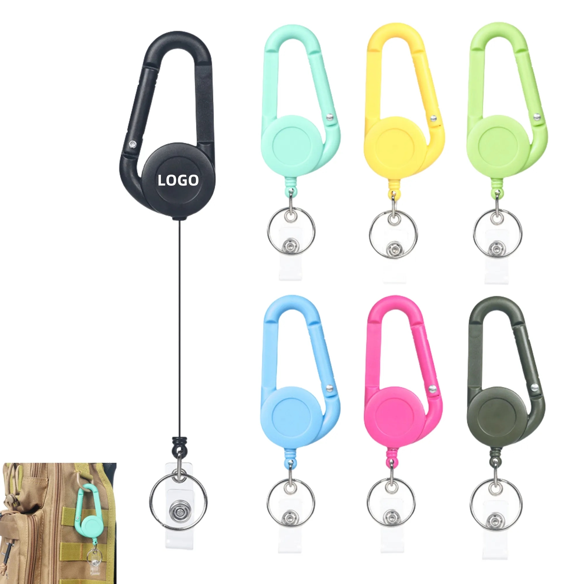 Outdoor Retractable Buckle Portable Anti-Loss Keychain 3