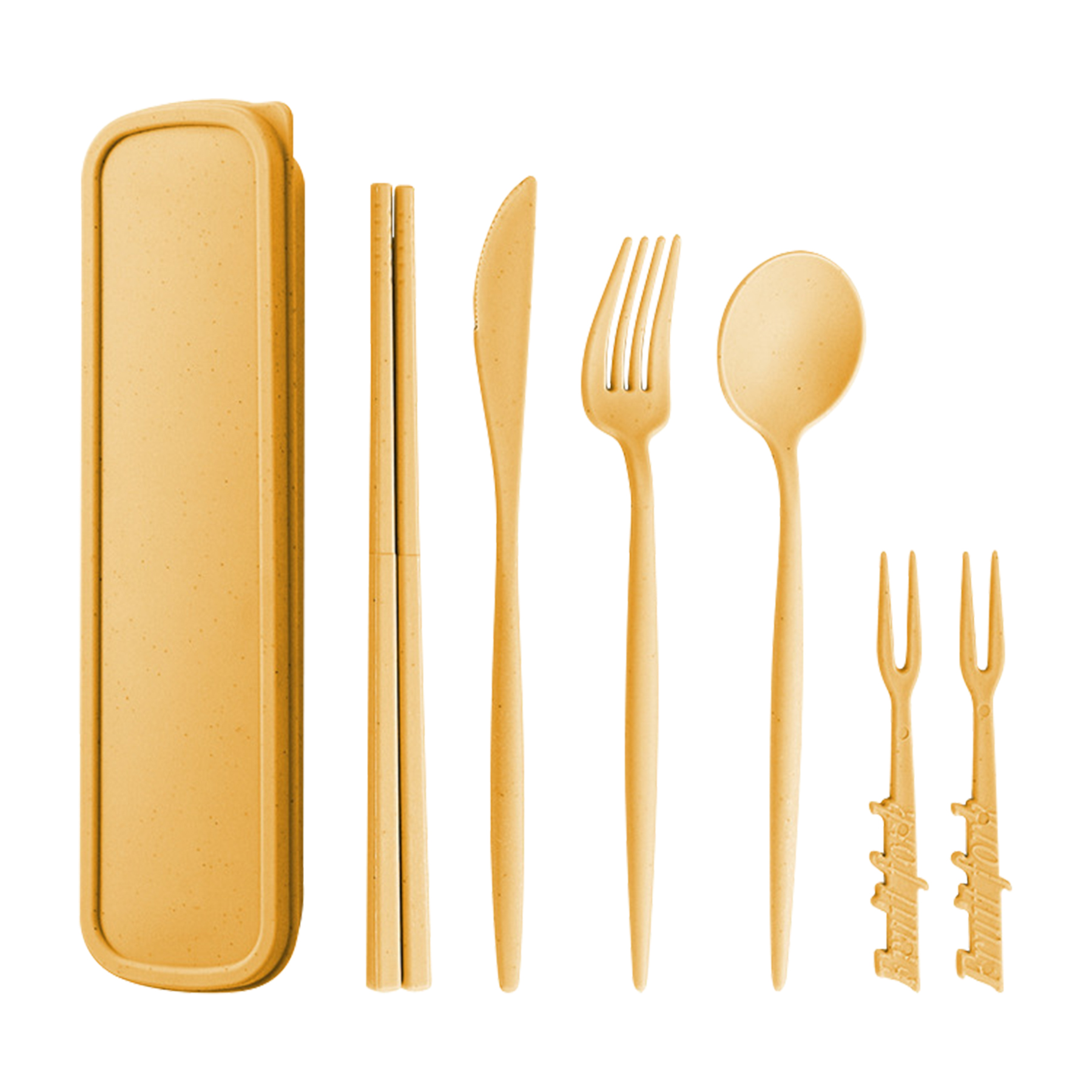 Portable Wheat Straw Cutlery Set 2