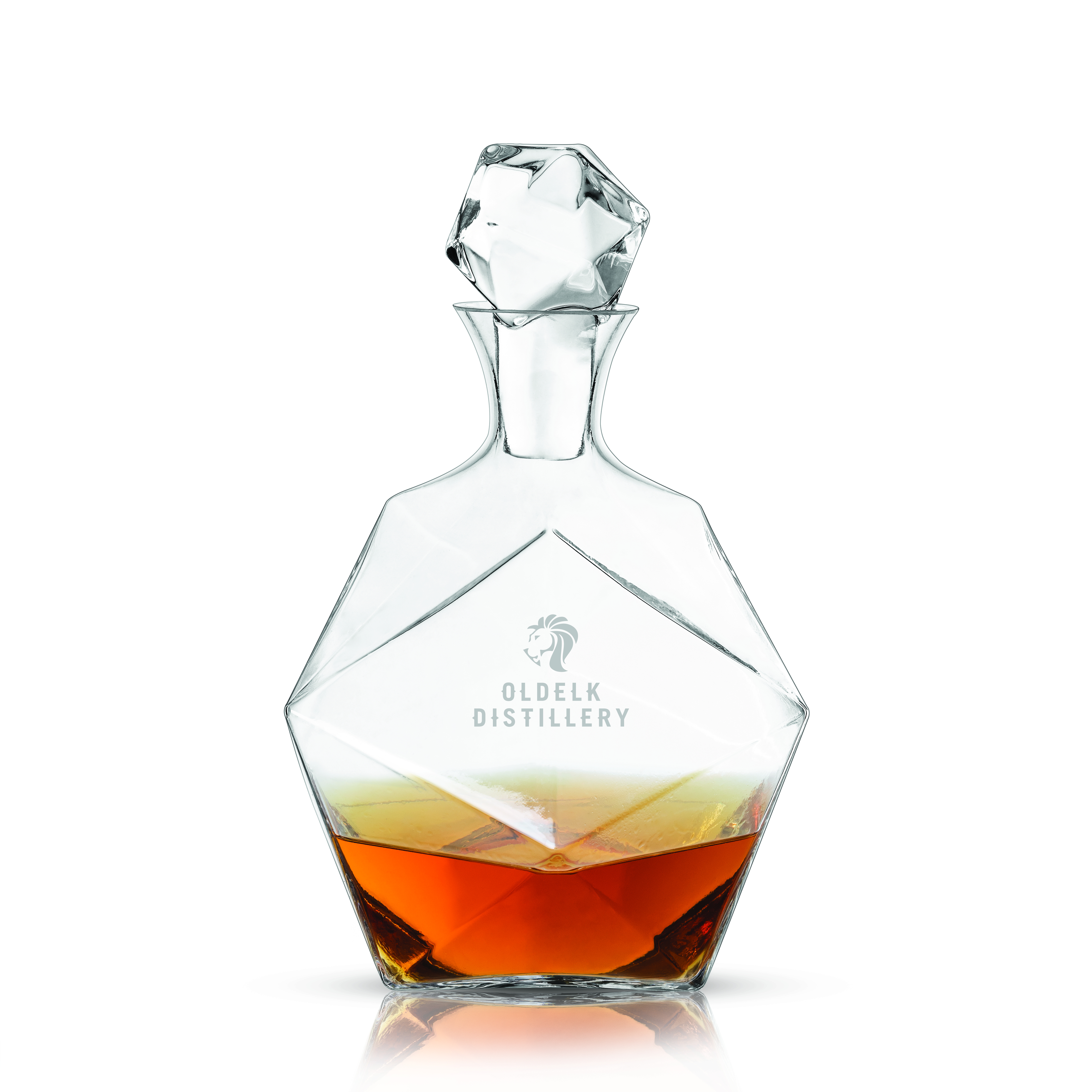 Viski® Faceted Crystal Liquor Decanter