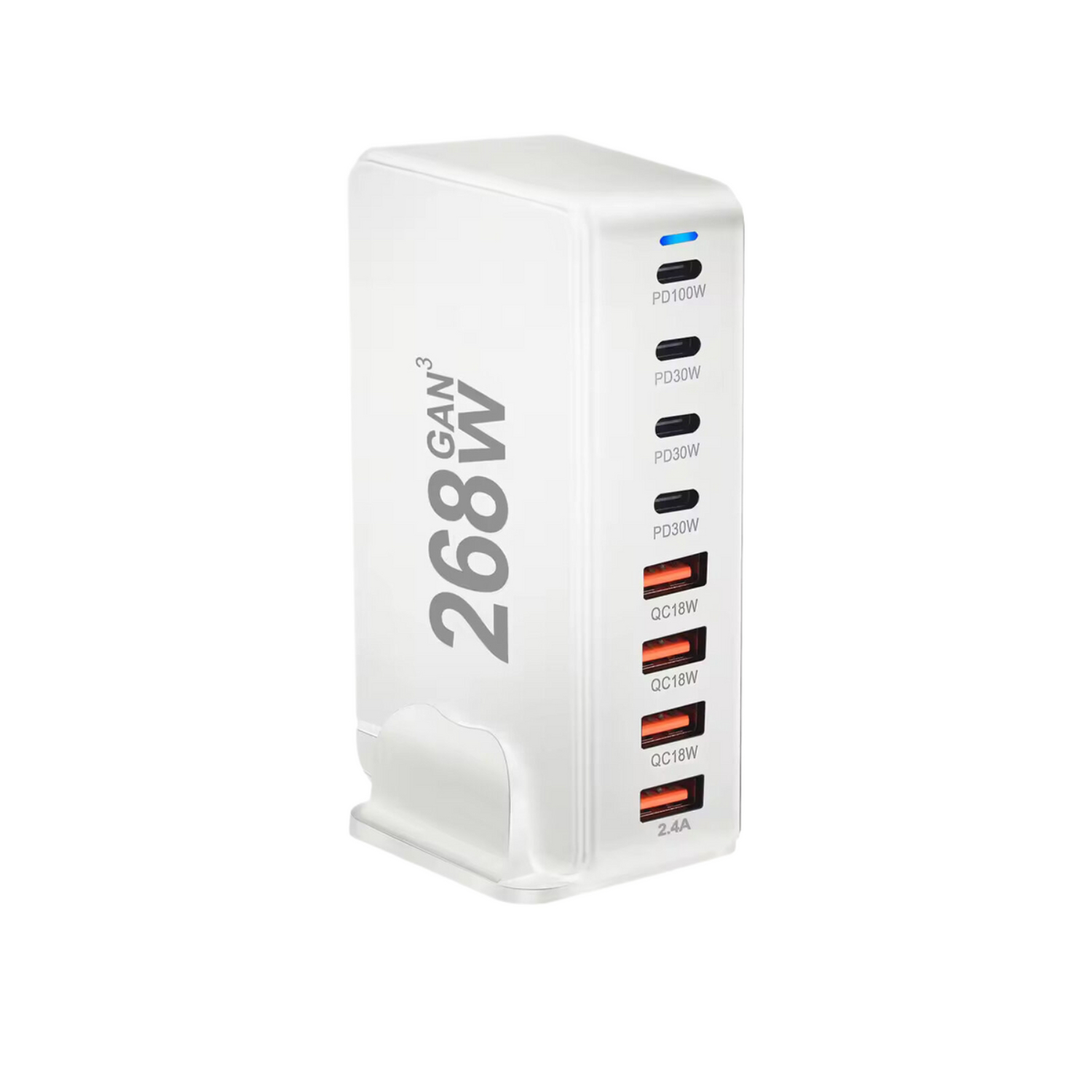 8-Port USB Speed Charge Station - 268 W 6