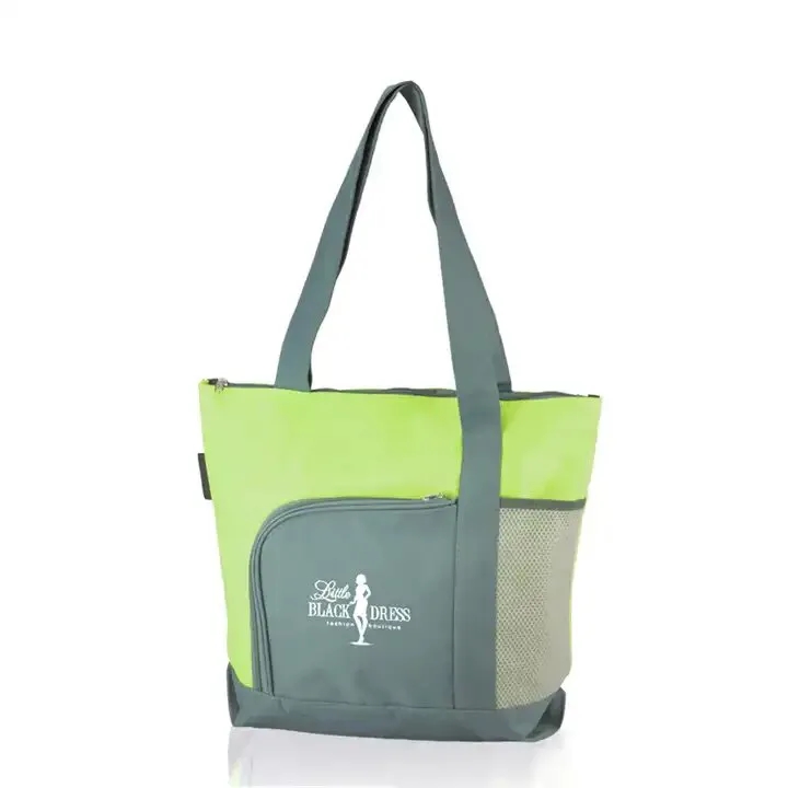 600D Polyester Canvas Zipper Tote 6