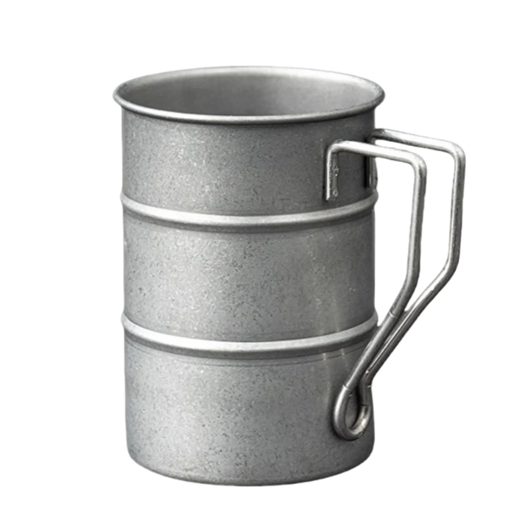 Vintage Frosted Stainless Steel Camping Mug 4