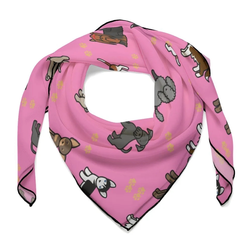 Polyester Fashion Scarf with Logo 2