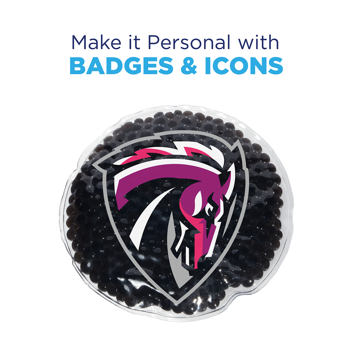 Full-Color Round Aqua Pearls™ Hot/Cold Pack 58