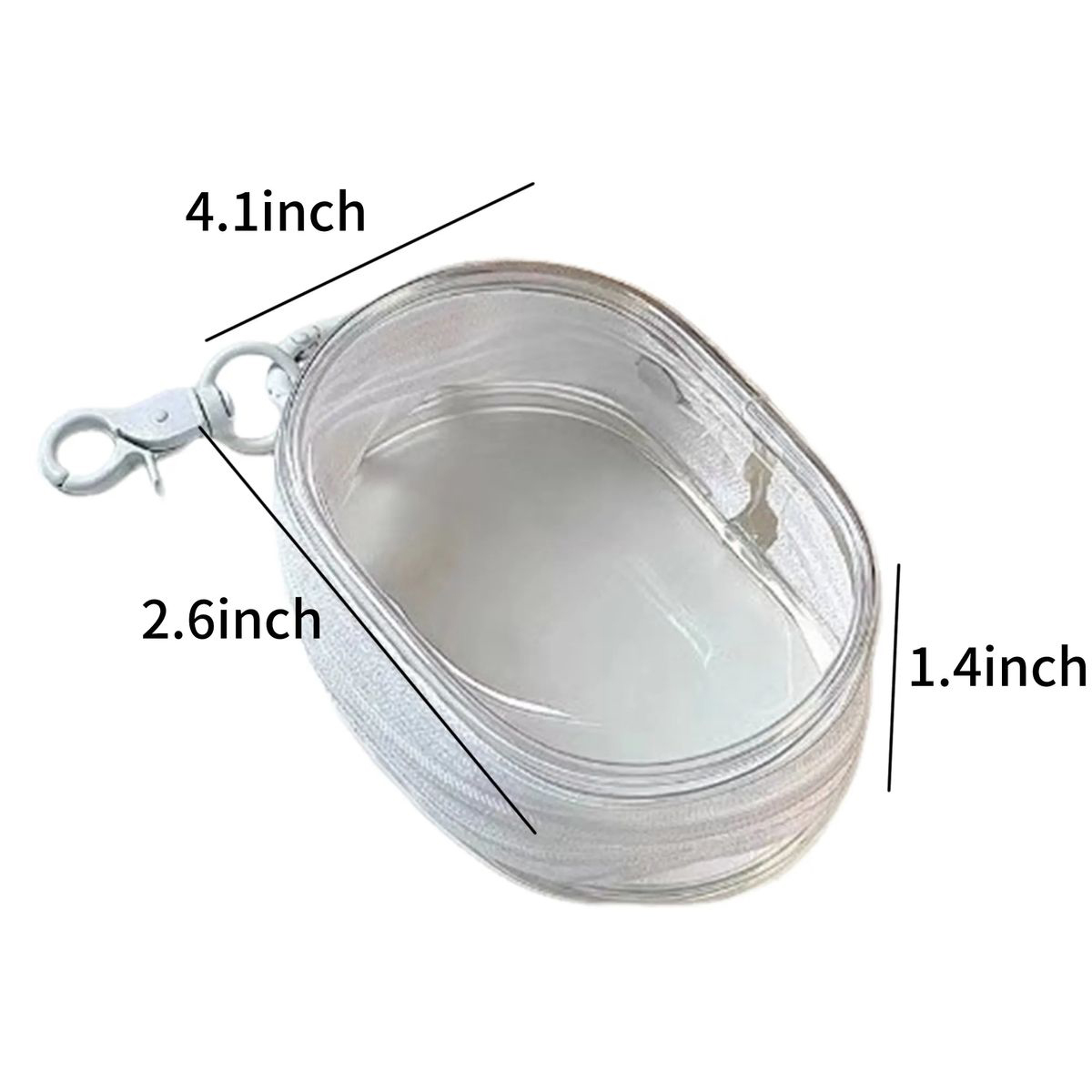 PVC Clear Lid Headphone Carry Pouch 4