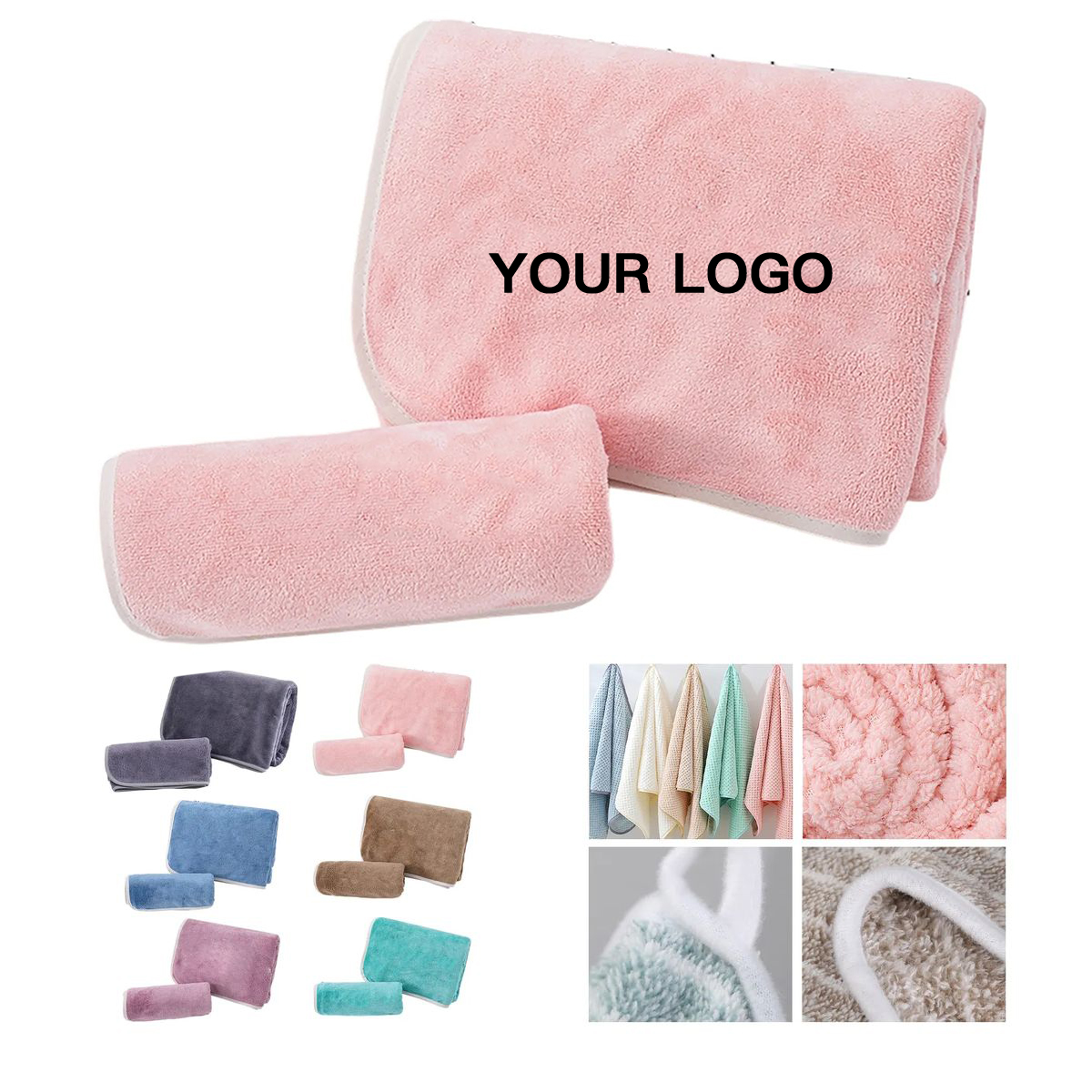 Absorbent Fitness Towel in Coral Fleece 4