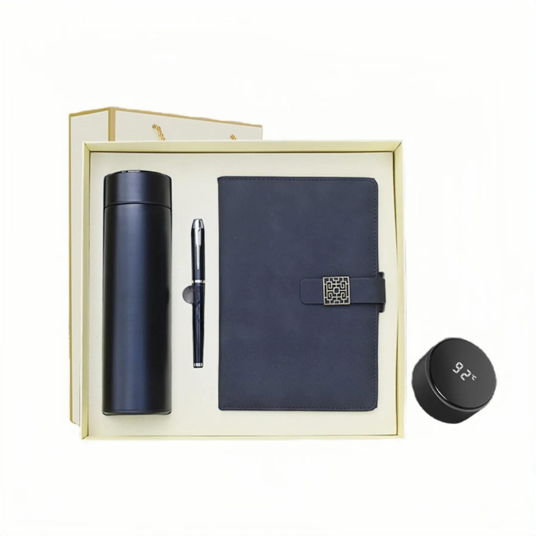 3-Piece Gift Set-Metal pen/ vacuum cup/notebook. 1