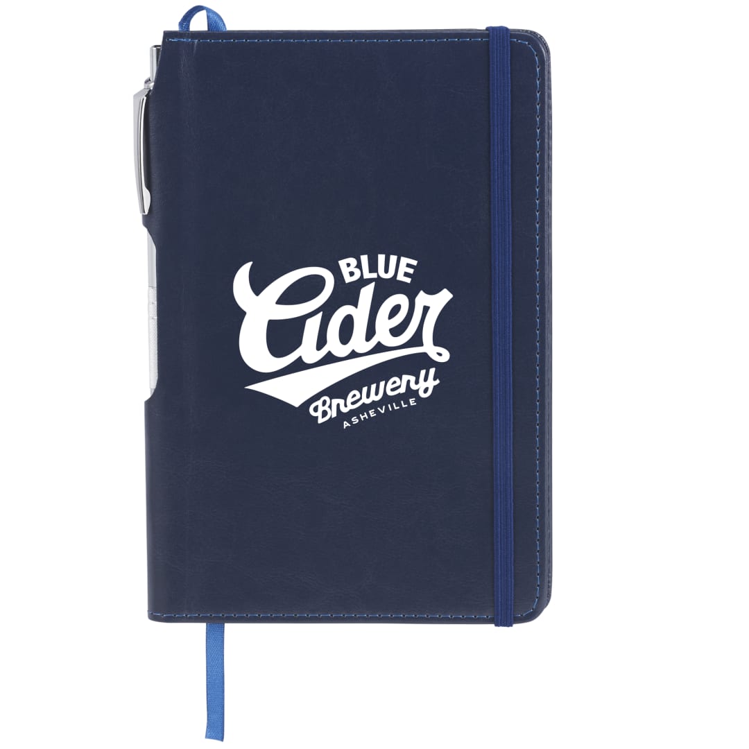 FSC® Mix 6" x 8.5" Viola Bound Notebook with Pen 25