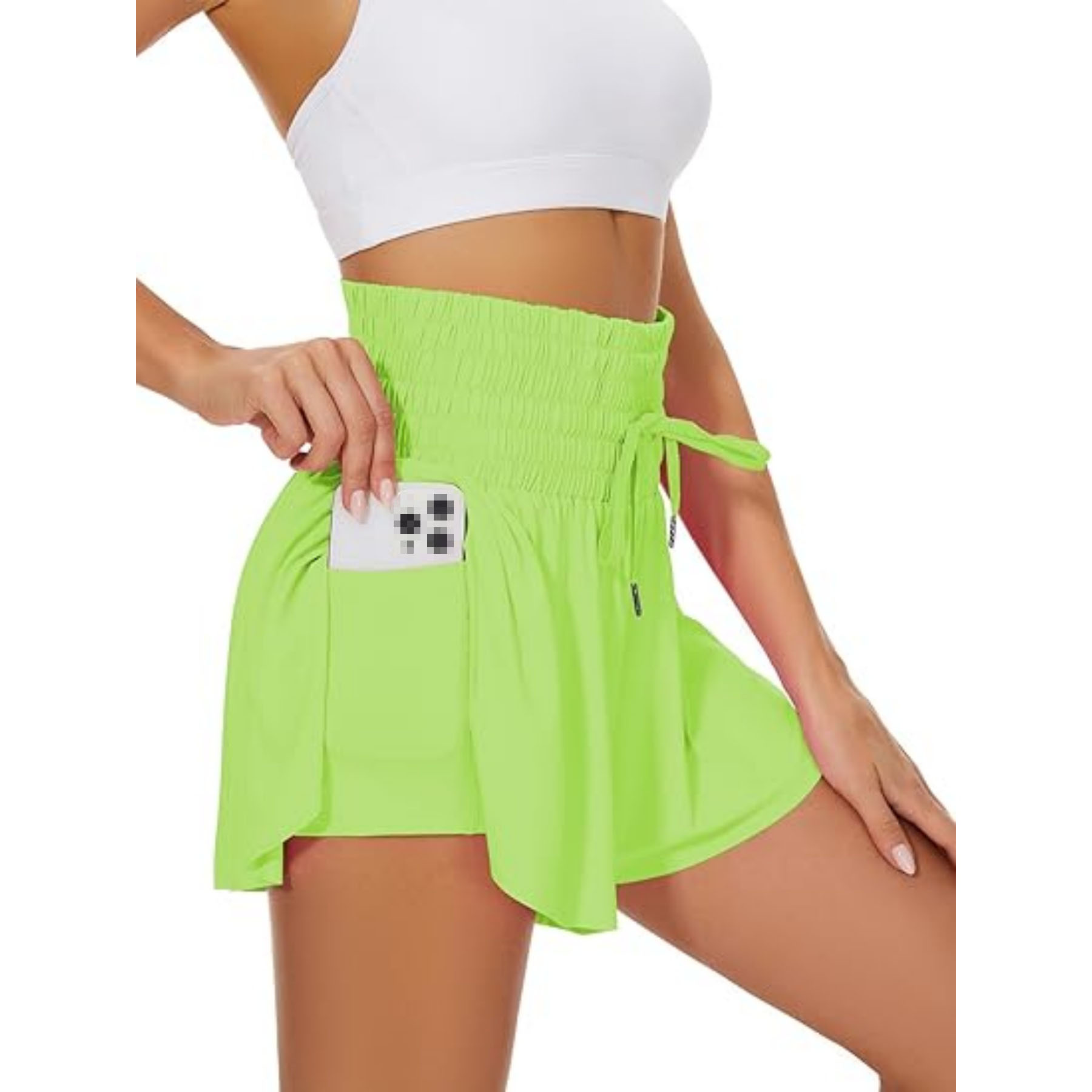 Woman High Waist Athletic Shorts 10