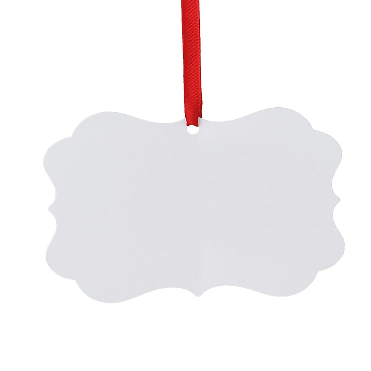 Rectangular Christmas Ornament 3.94" x 2.76" with Sublimation Printing 3