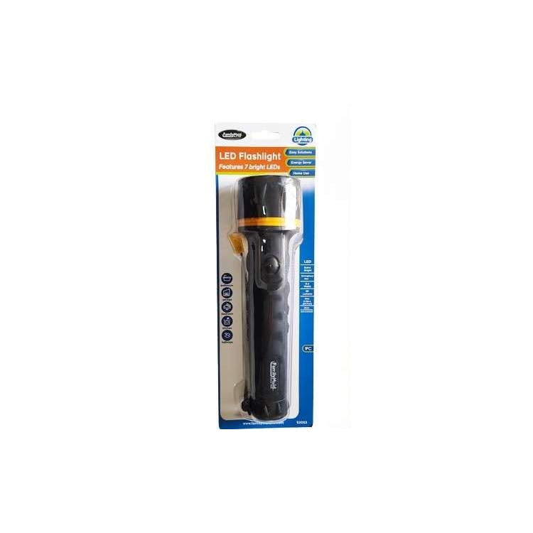 LED Flashlight 9.75" - Black 2