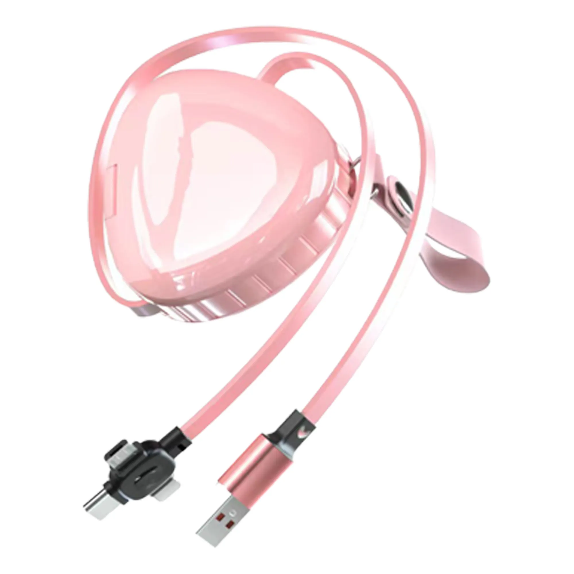 Fast Charge 1-to-3 Data Cable with Retractable C 5