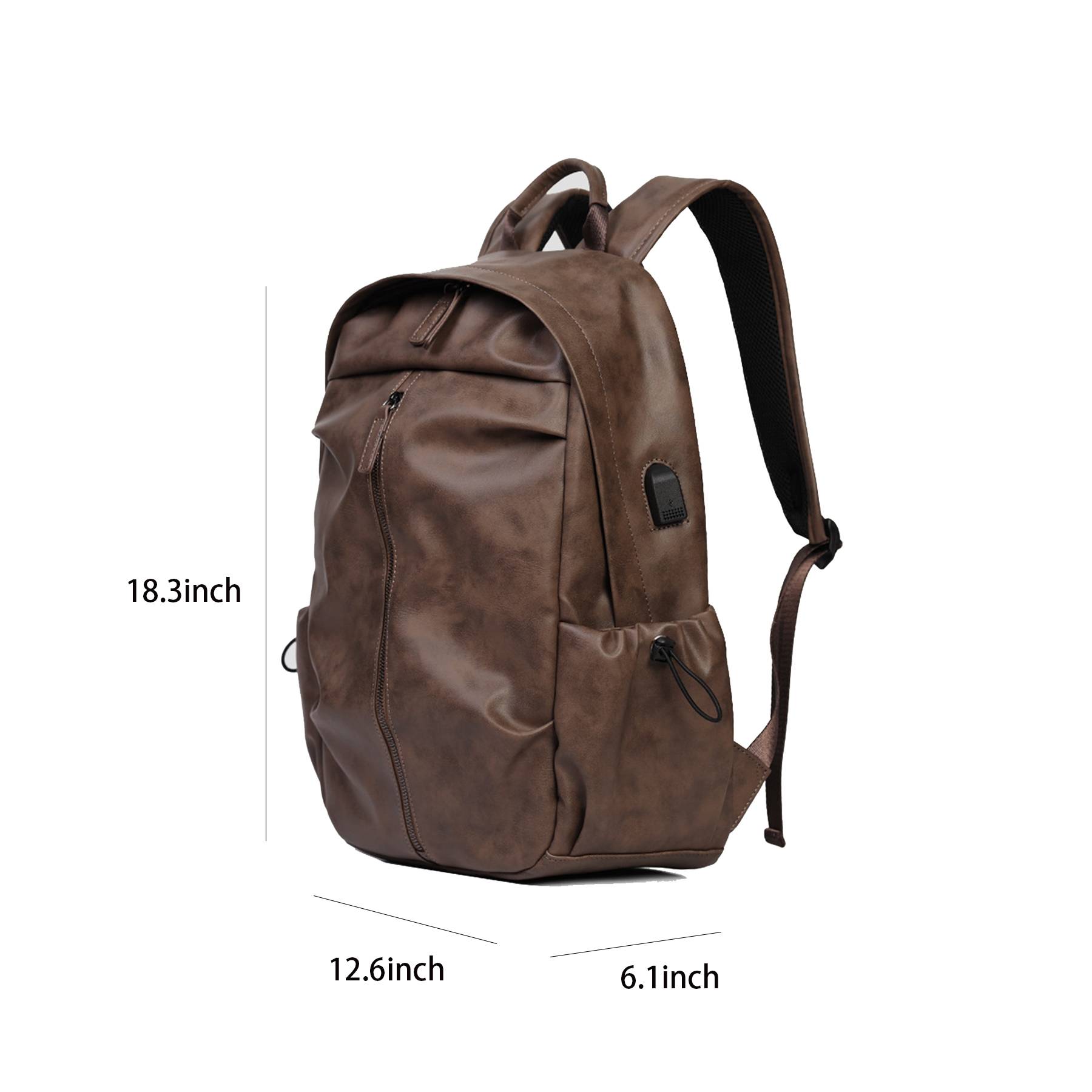 PU Leather Backpack for men 6