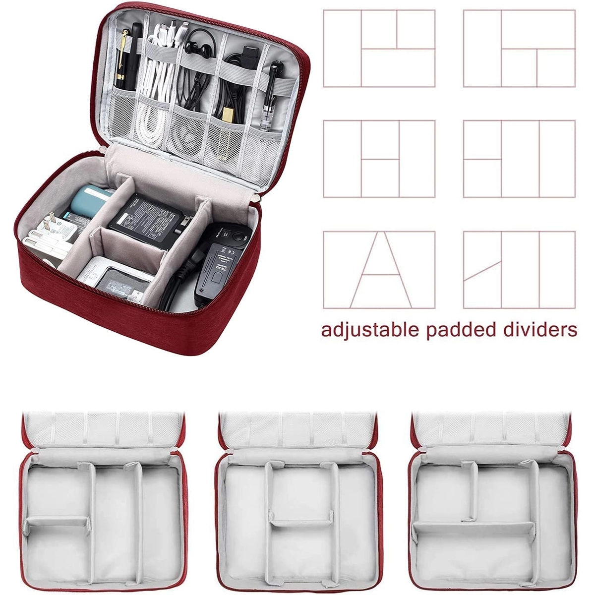 Travel Cable Electronics Organizer 5