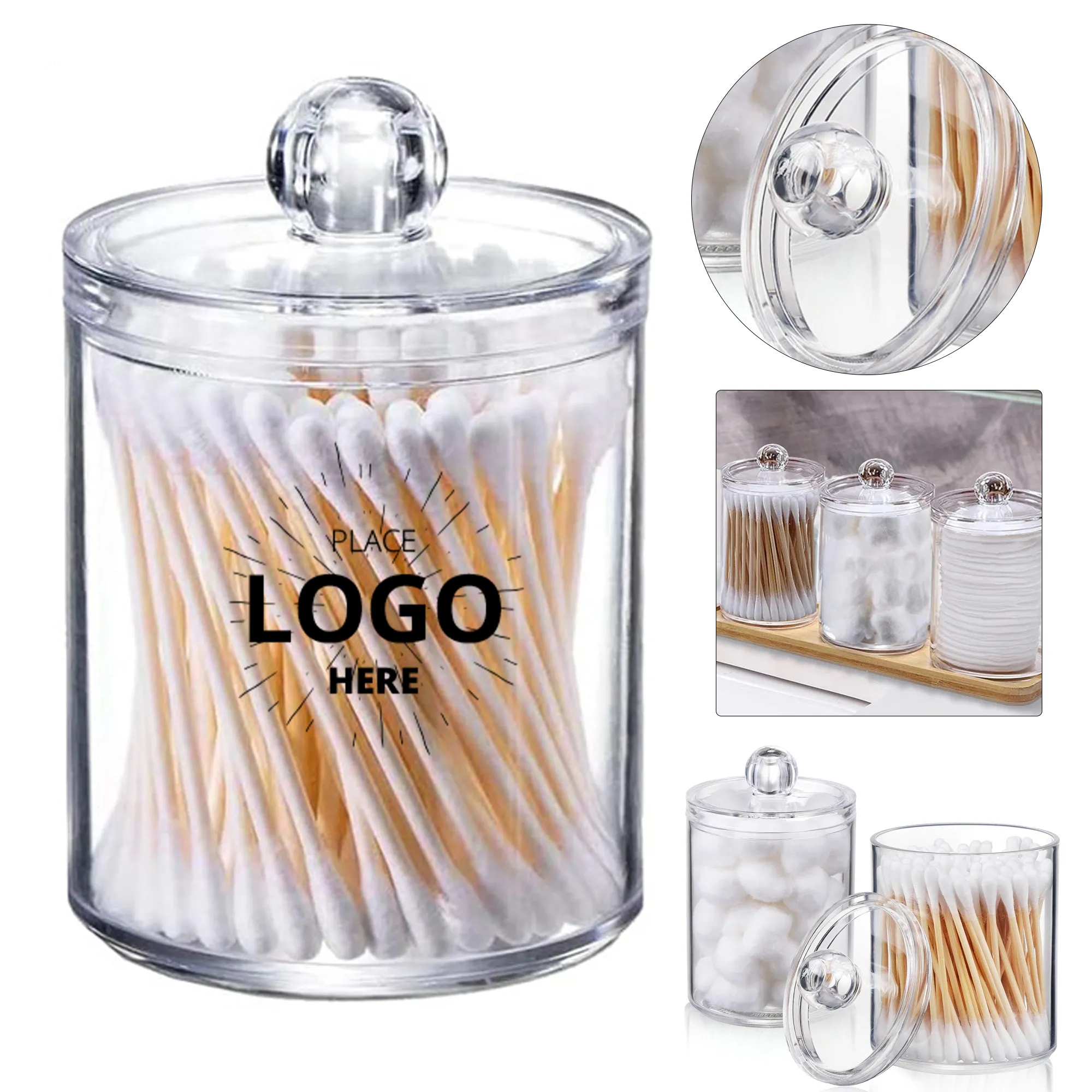Transparent Cotton Swab Organizer 2