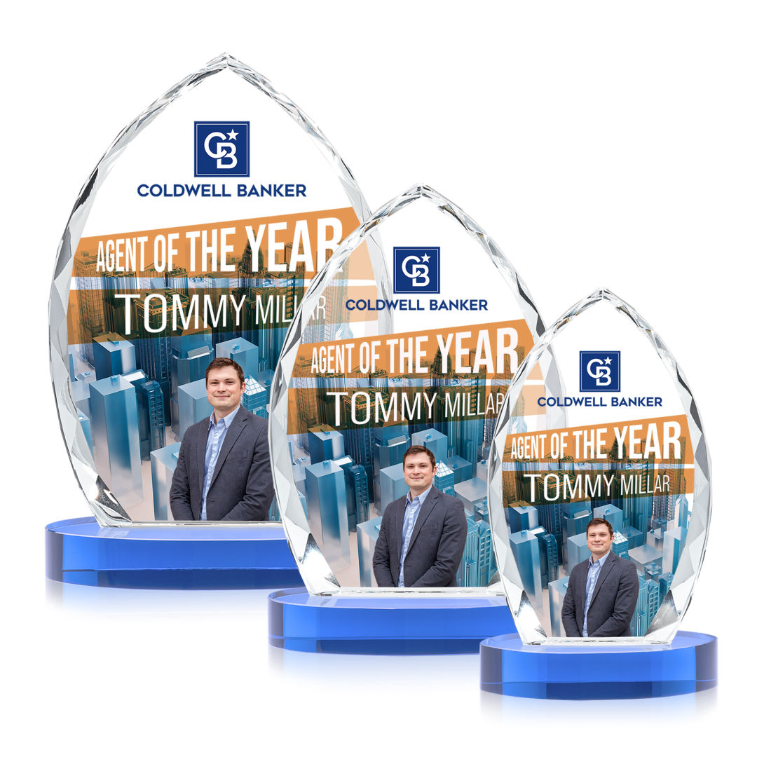 Wilton VividPrint™ Award on Alberton Base - Sky Blue 3
