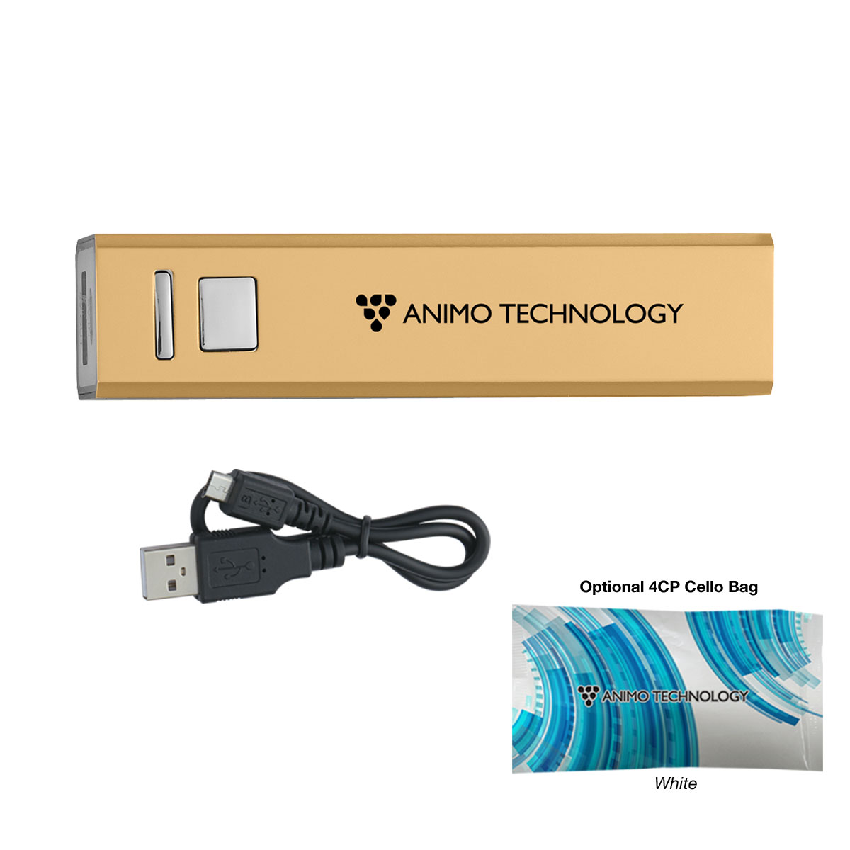 UL Listed 2200 mAh On-The-Go Portable Charger