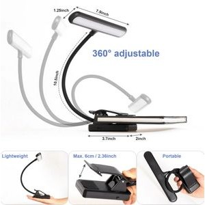 USB Rechargeable Clip LED Reading Night Light 3