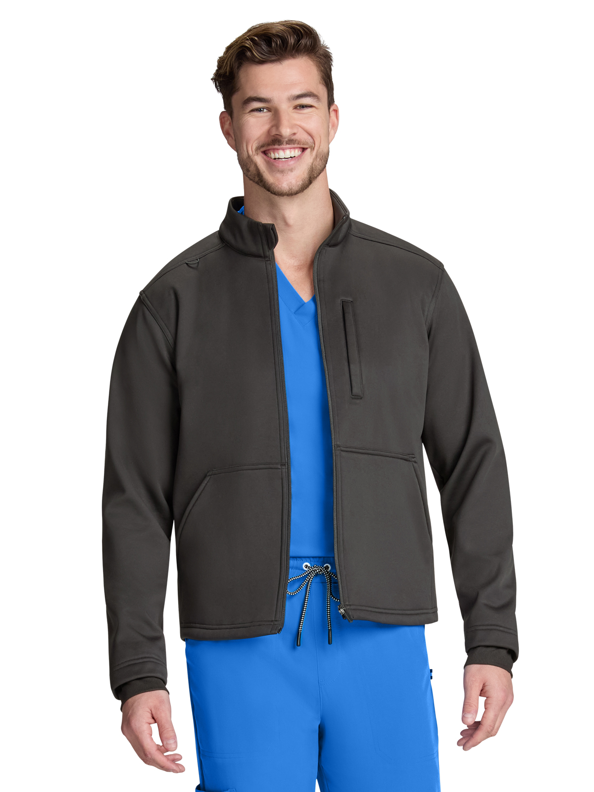 koi - Essentials - Men's Three-Pocket Water Resistant Fleece Camden Jacket