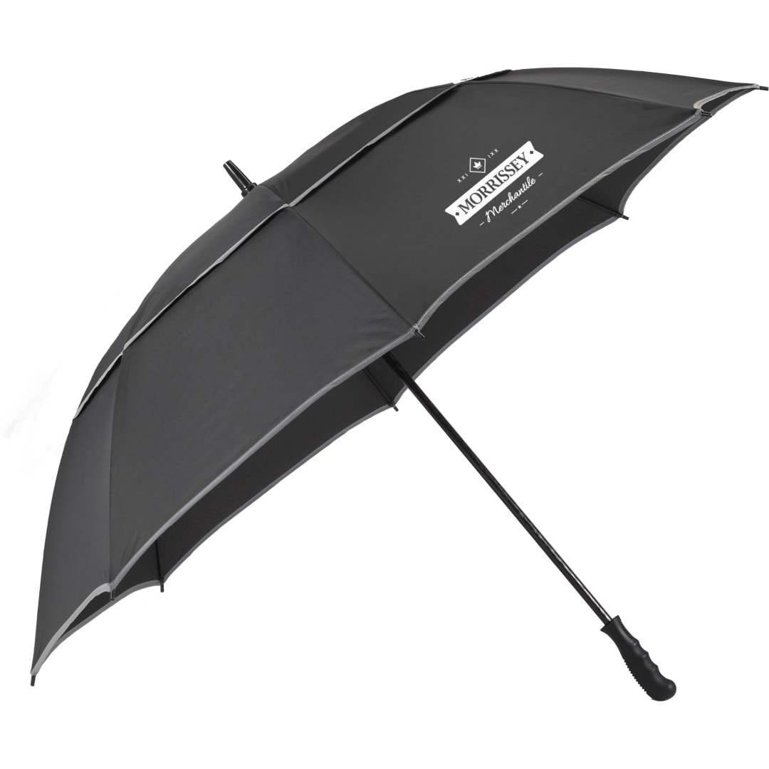 62" RPET Golf Umbrella w/ Reflective Trim 90
