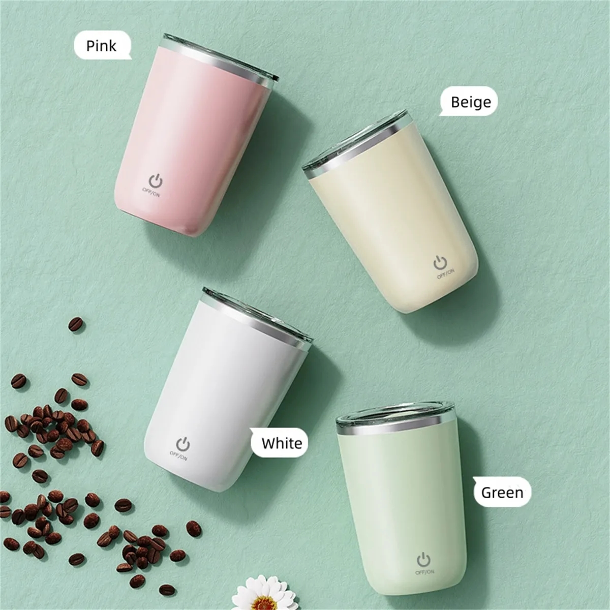 12oz Magnetic Stirring Coffee Mug 5