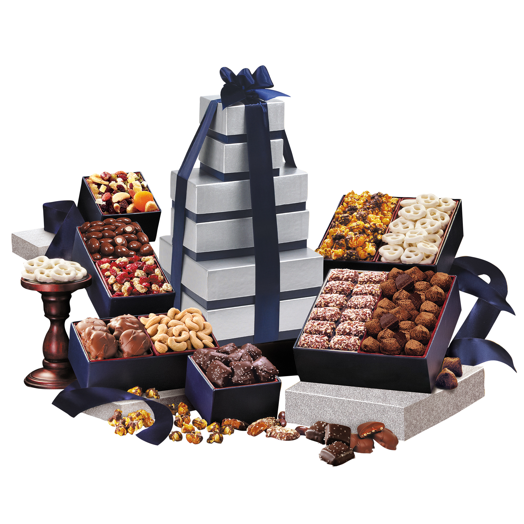 Silver & Navy Executive Gourmet Tower 1