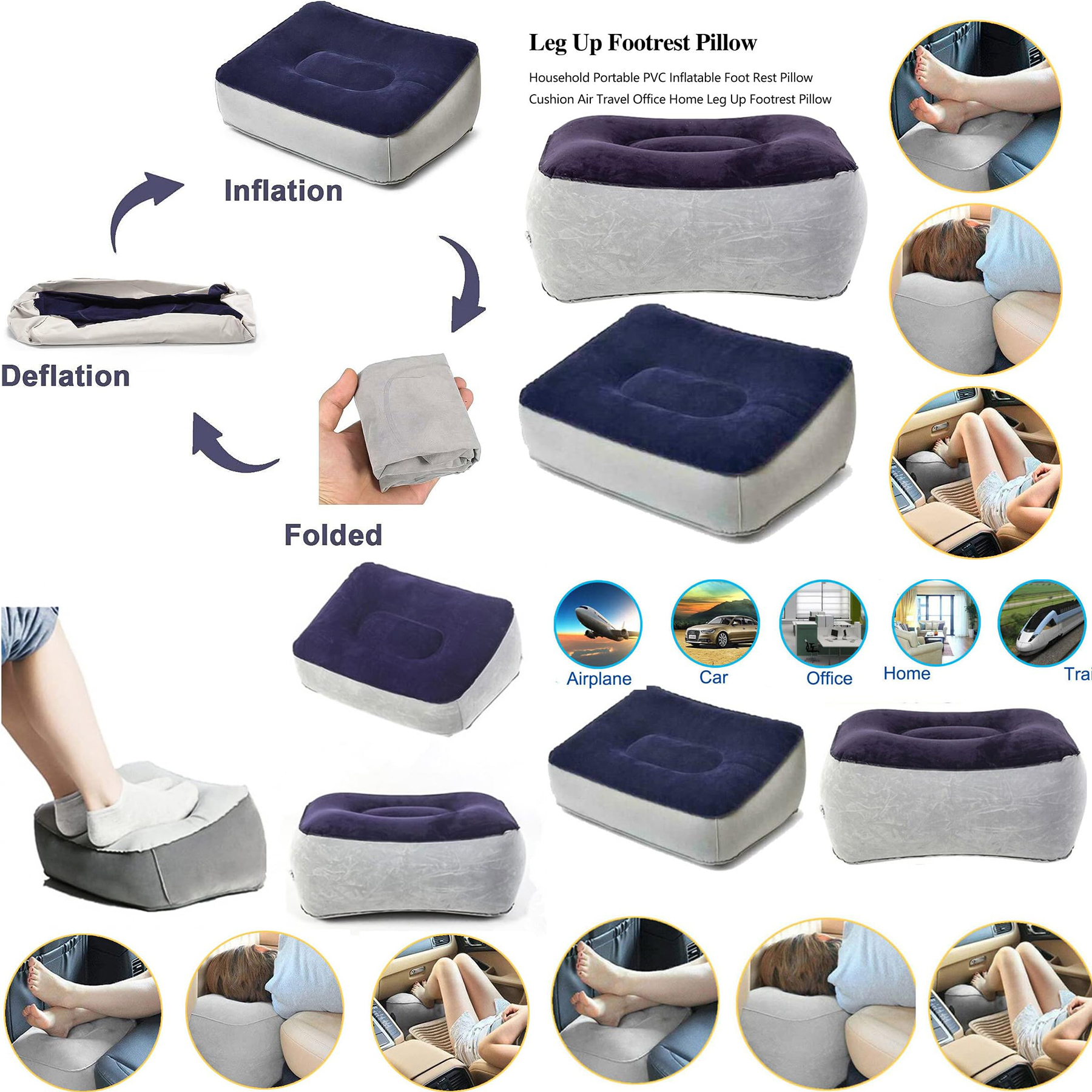 Inflatable Air Foot Rest 2