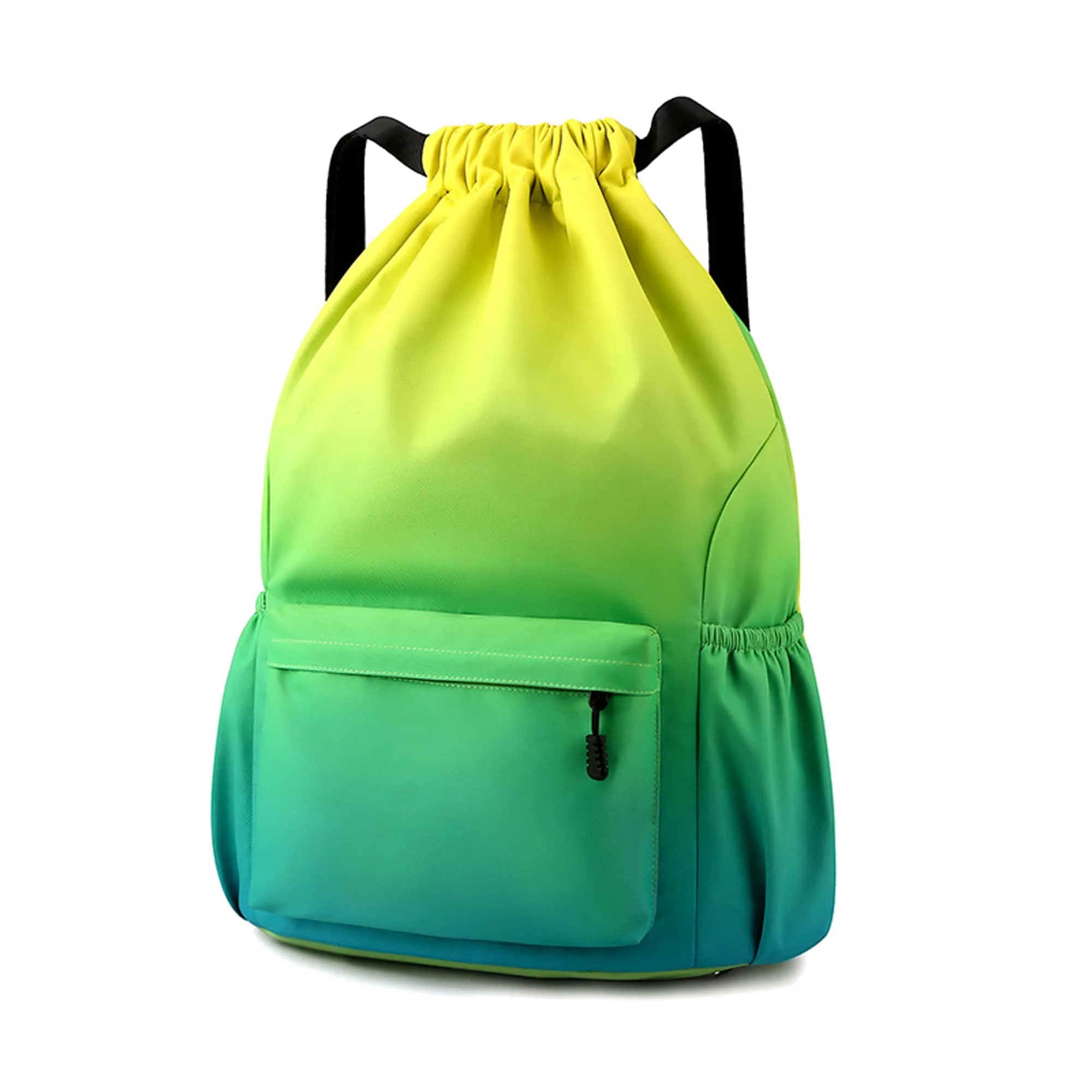 Waterproof Stylish Gradient Nylon Drawstring Bag MOQ 30pcs 4