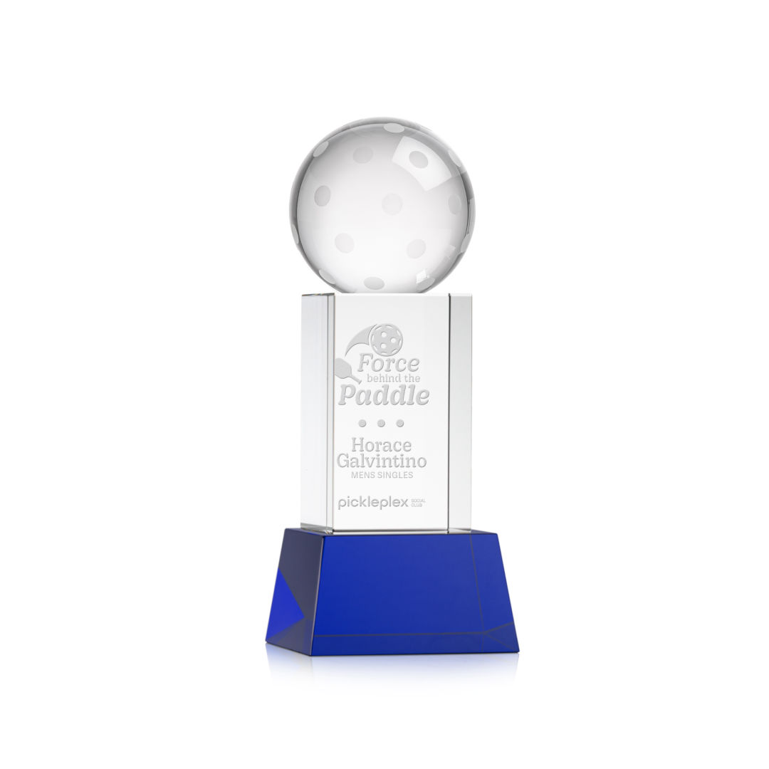 Pickleball Award on Belcroft Base - Blue 4