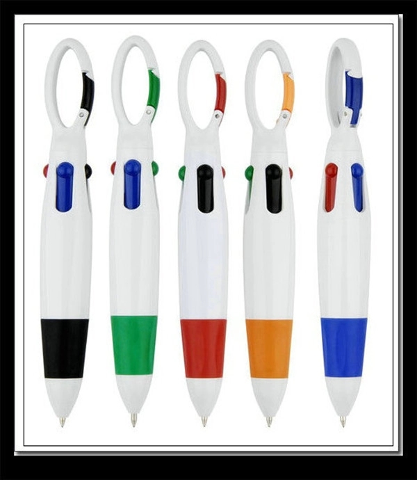 4 Neon Color in One Ballpoint Pen with Buckle 2