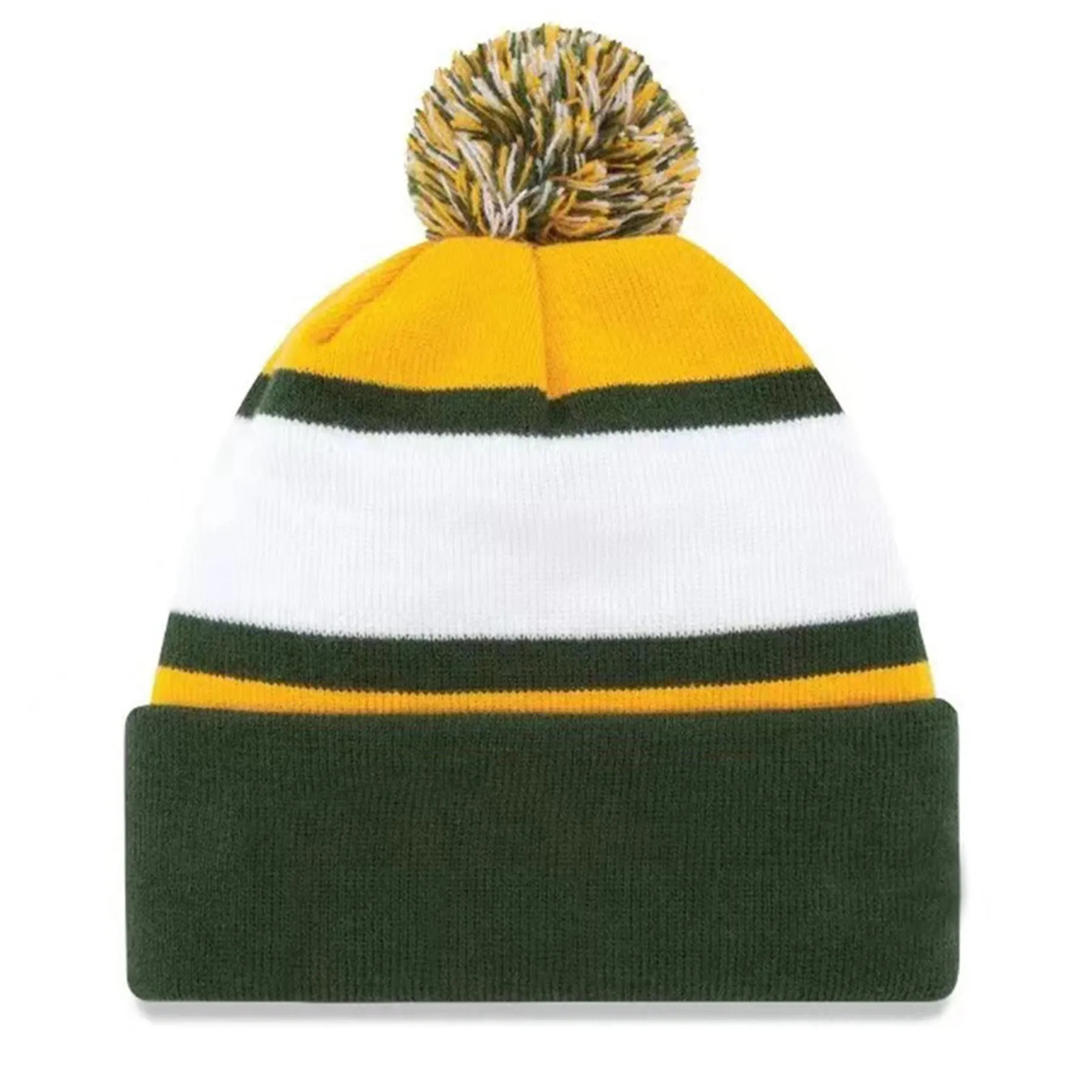 Jacquard Knitted Beanie Hat With Pom 9