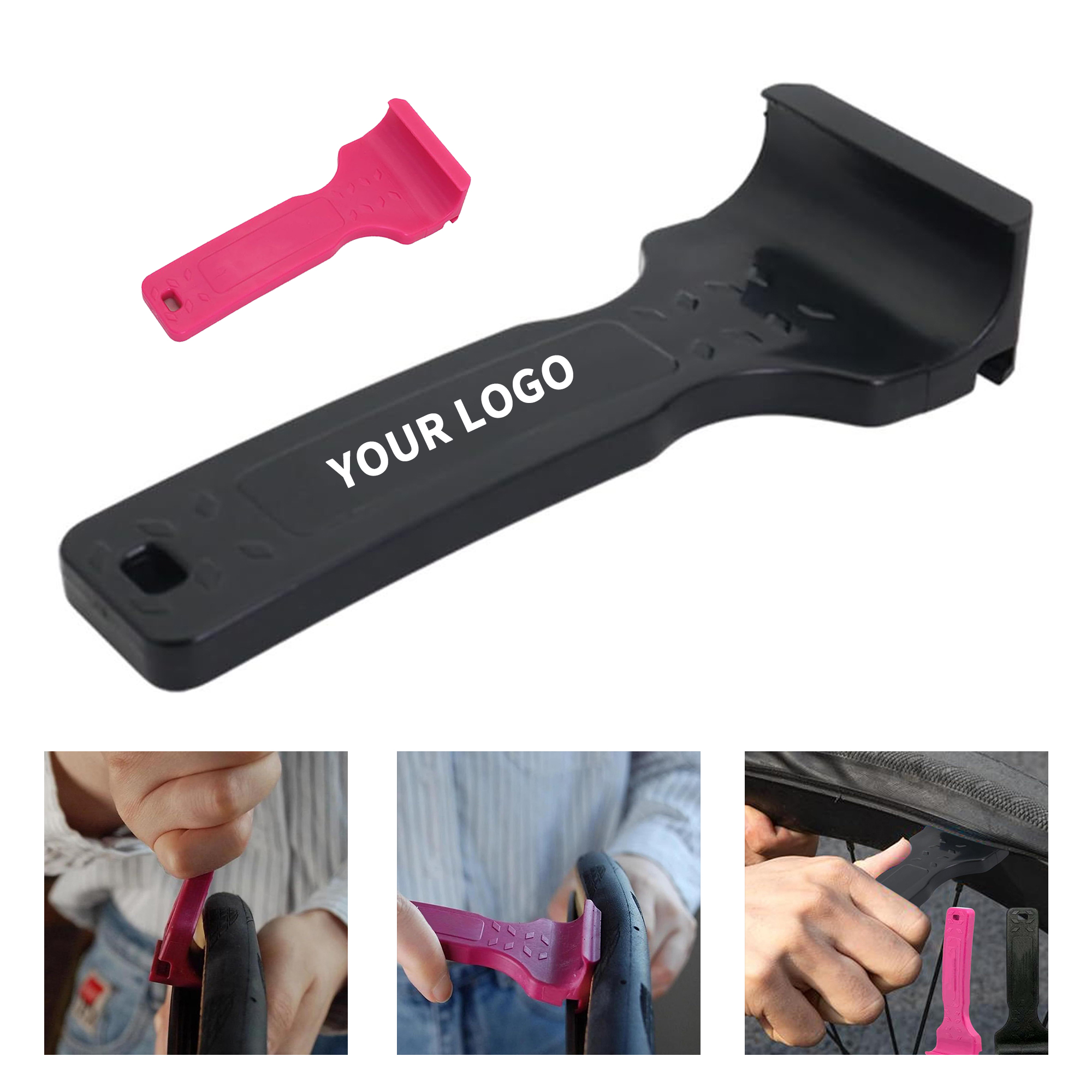 Dual Function Bike Tire Lever Crowbar 4.6" Length X 1.8" Width X 0.9" Height 2